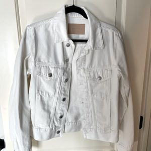 SANDRO WHITE JEAN JACKET SIZE SMALL